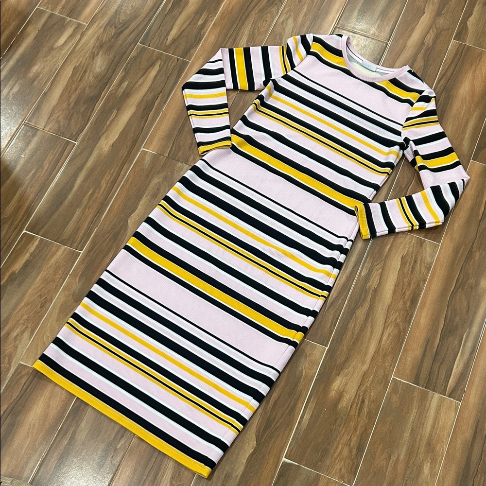 Noisy may Multicolor Striped Long Sleeve Dress